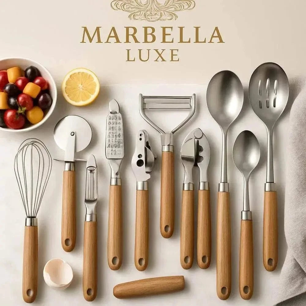 Marbella Luxe Kitchen Utensil Set - Marbella luxe Ltd