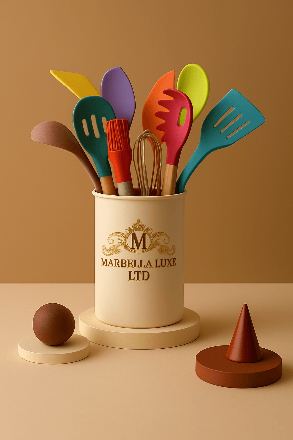 Silicone Kitchenware Cooking Utensils Set Heat Resistant Kitchen Non-Stick Cooking Utensils Baking Tools - Marbella luxe Ltd