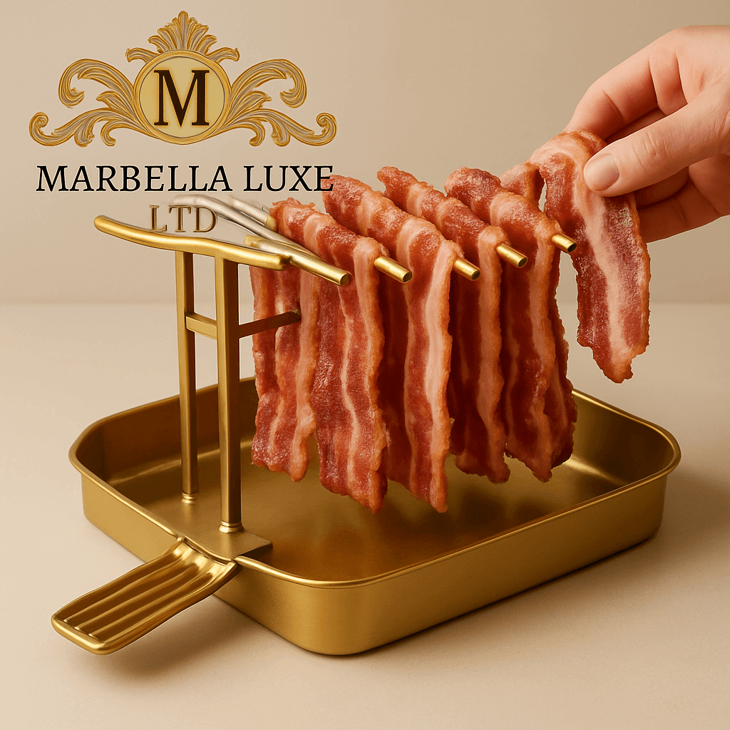 Removable Bacon Tray Rack Microwave Bacon Cooker Shelf Rack Less Fat Healthier Cooking Tool Barbecue Breakfast Meal Gadgets - Marbella luxe Ltd