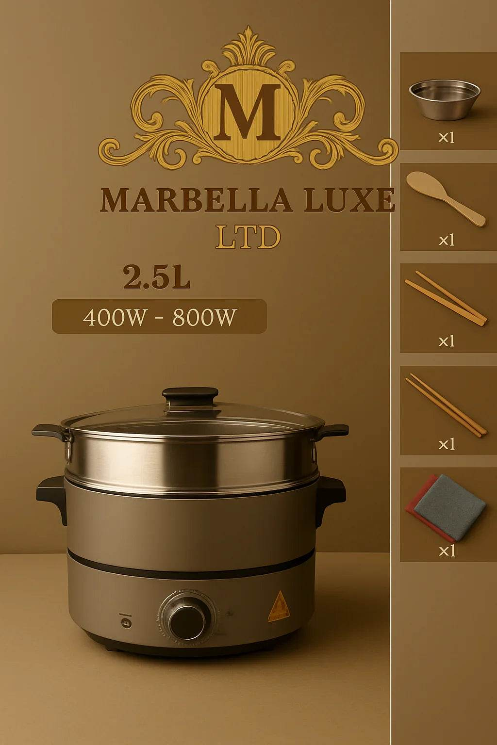 Multifunctional Household Small Electric Hot Pot Cooking Pot - Marbella luxe Ltd