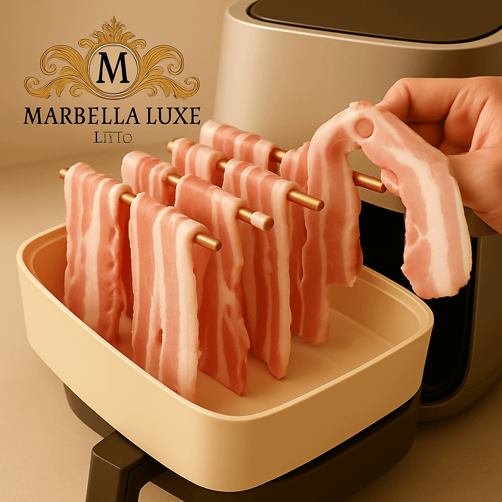 Removable Bacon Tray Rack Microwave Bacon Cooker Shelf Rack Less Fat Healthier Cooking Tool Barbecue Breakfast Meal Gadgets - Marbella luxe Ltd