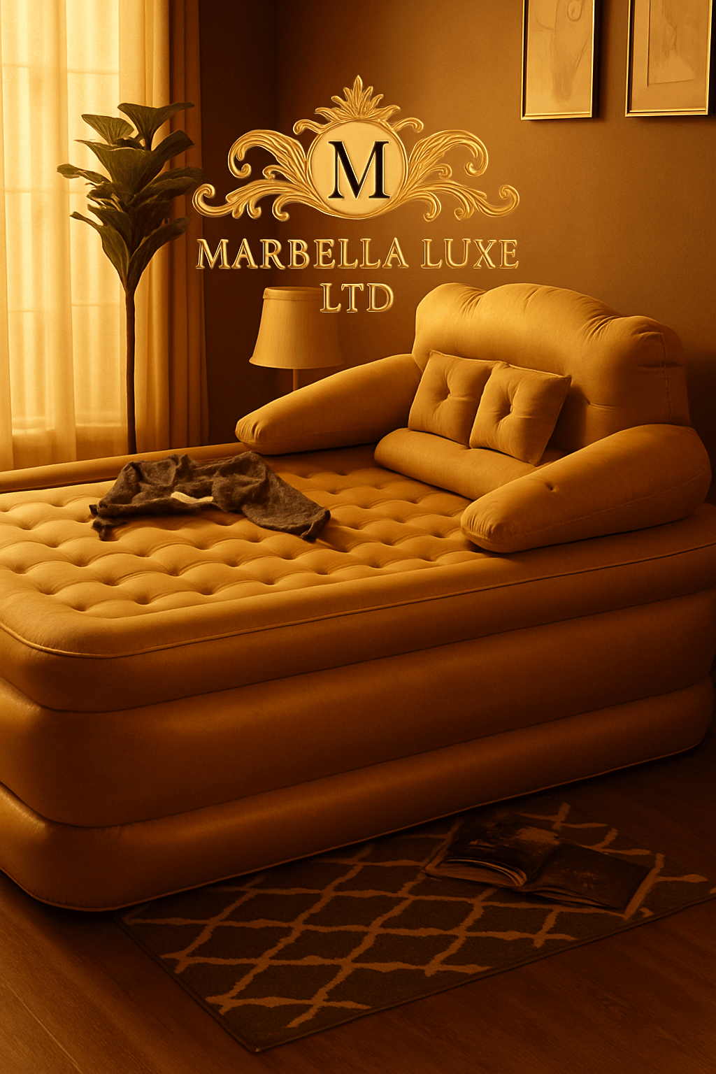Outdoor Air Mattress Single Foldable Air Bed - Marbella luxe Ltd