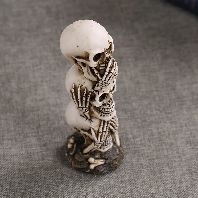 Creative Skull Resin Statue – Halloween Party & Home Decoration