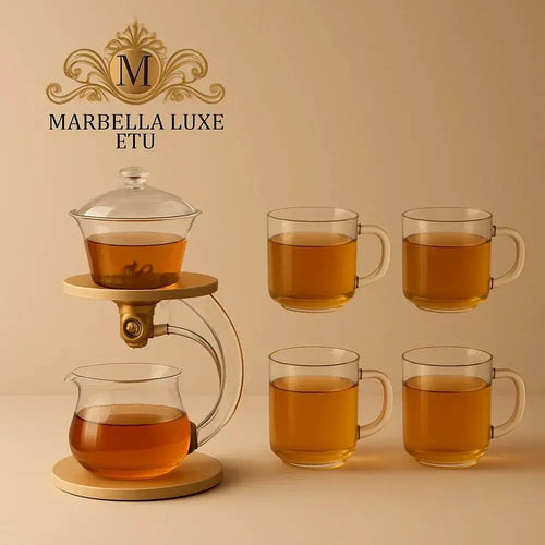 Auto-Stir Heatproof Glass Teacup Set - Marbella luxe Ltd