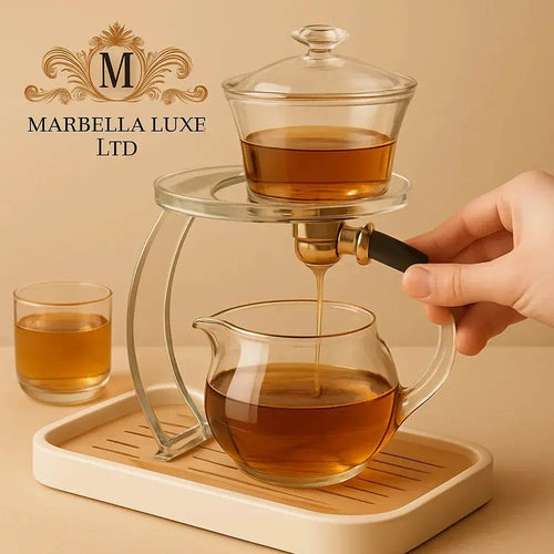 Auto-Stir Heatproof Glass Teacup Set - Marbella luxe Ltd