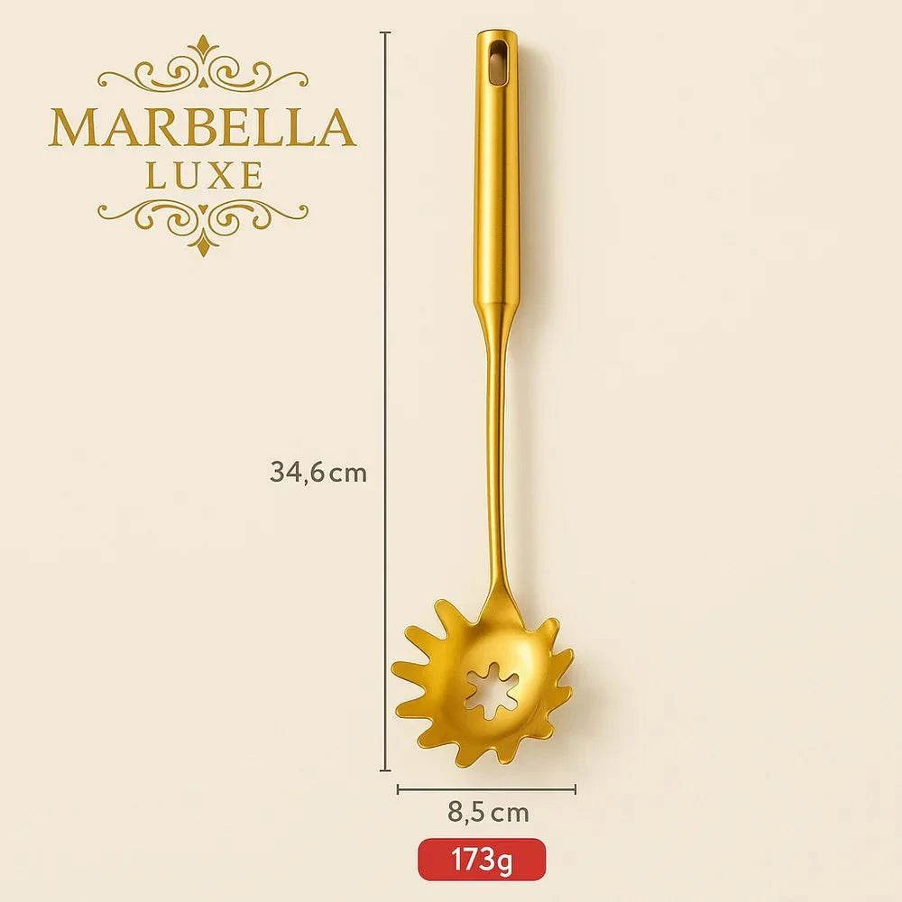 Stainless Steel Cooking Spoon Kitchenware Gift Set Custom Gilded - Marbella luxe Ltd