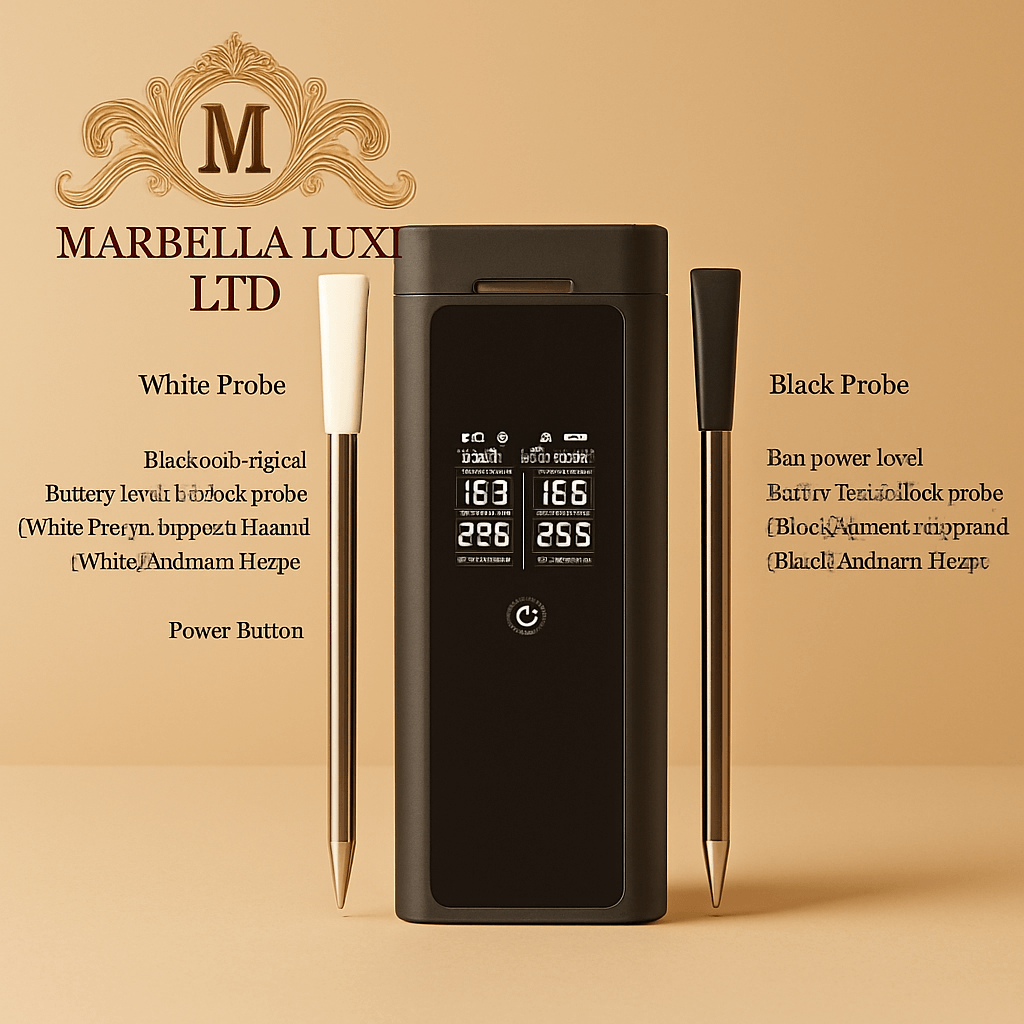 Wireless meat thermometer with digital display and two probes, ideal for precise cooking.