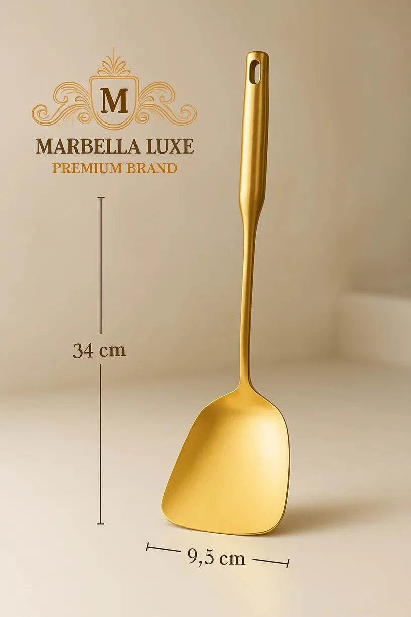 Stainless Steel Cooking Spoon Kitchenware Gift Set Custom Gilded - Marbella luxe Ltd