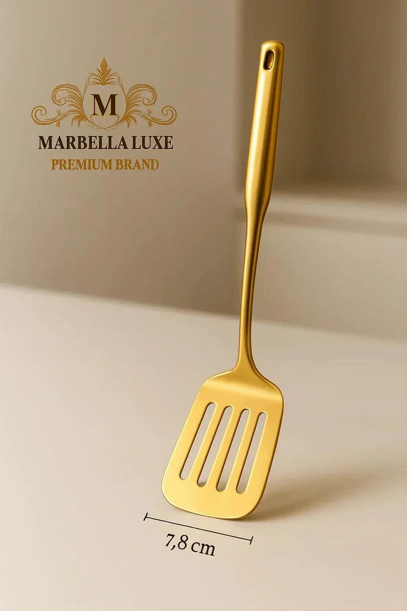 Stainless Steel Cooking Spoon Kitchenware Gift Set Custom Gilded - Marbella luxe Ltd