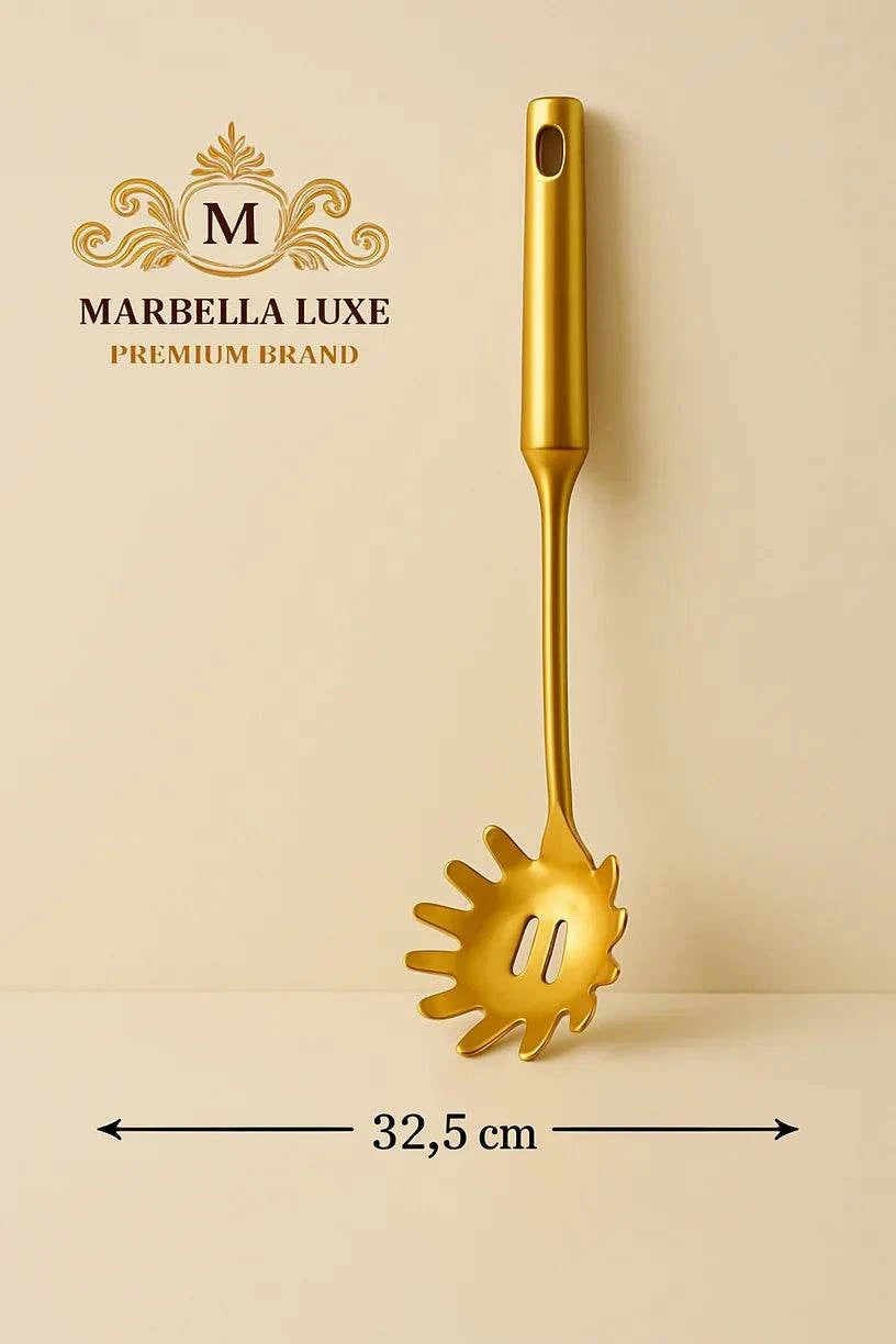 Stainless Steel Cooking Spoon Kitchenware Gift Set Custom Gilded - Marbella luxe Ltd