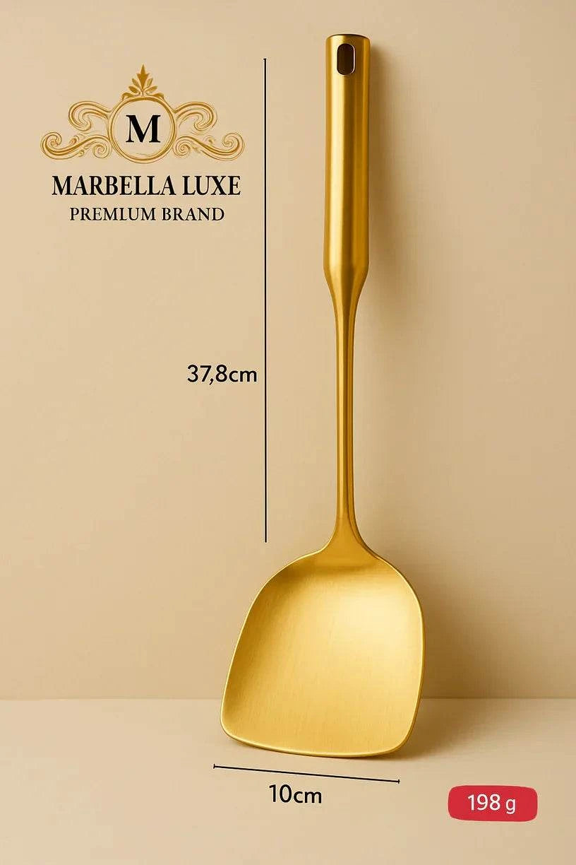 Stainless Steel Cooking Spoon Kitchenware Gift Set Custom Gilded - Marbella luxe Ltd