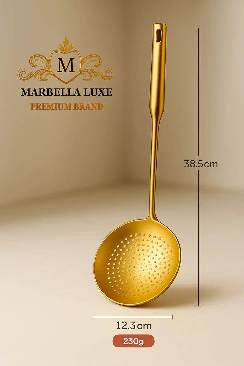 Stainless Steel Cooking Spoon Kitchenware Gift Set Custom Gilded - Marbella luxe Ltd