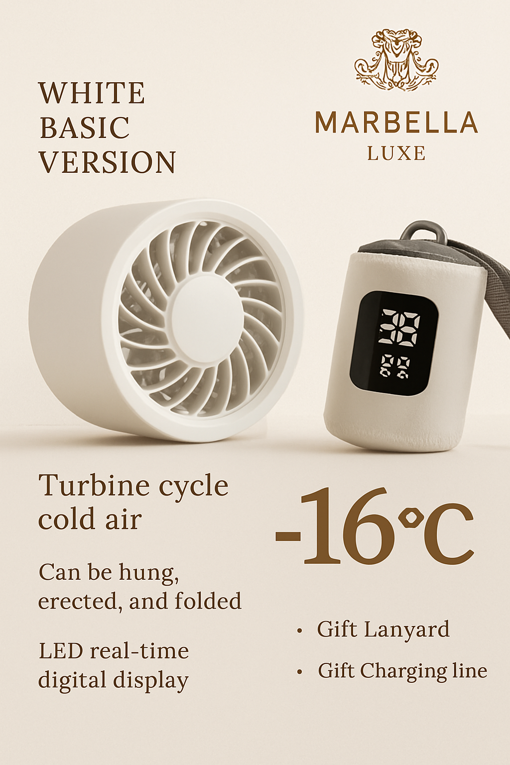 MarbellaLuxe Ice-Turbine Fan