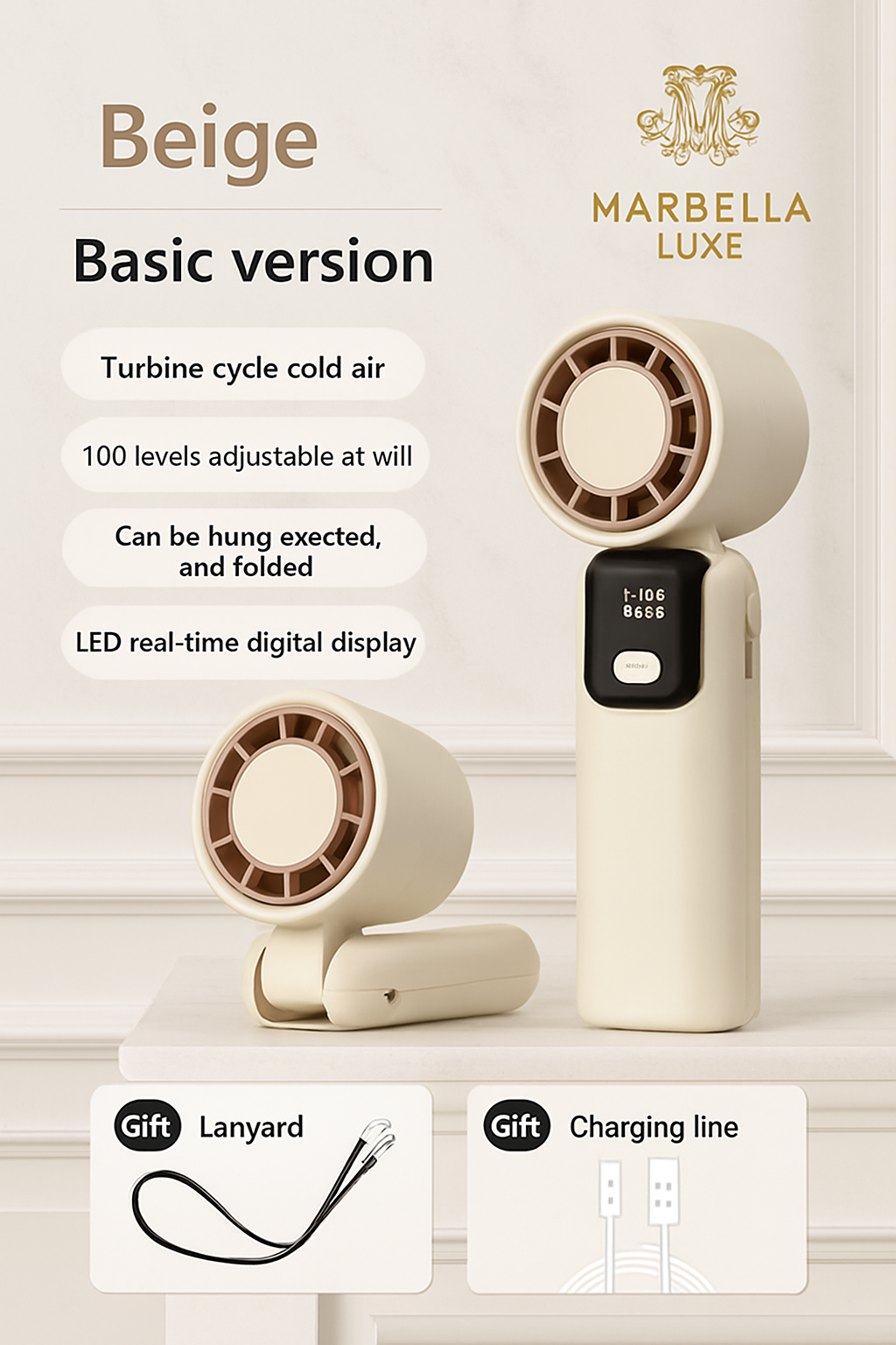 MarbellaLuxe Ice-Turbine Fan