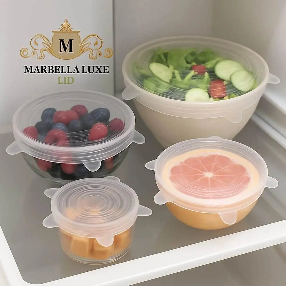 Marbella Luxe Reusable Stretch Lids - Marbella luxe Ltd