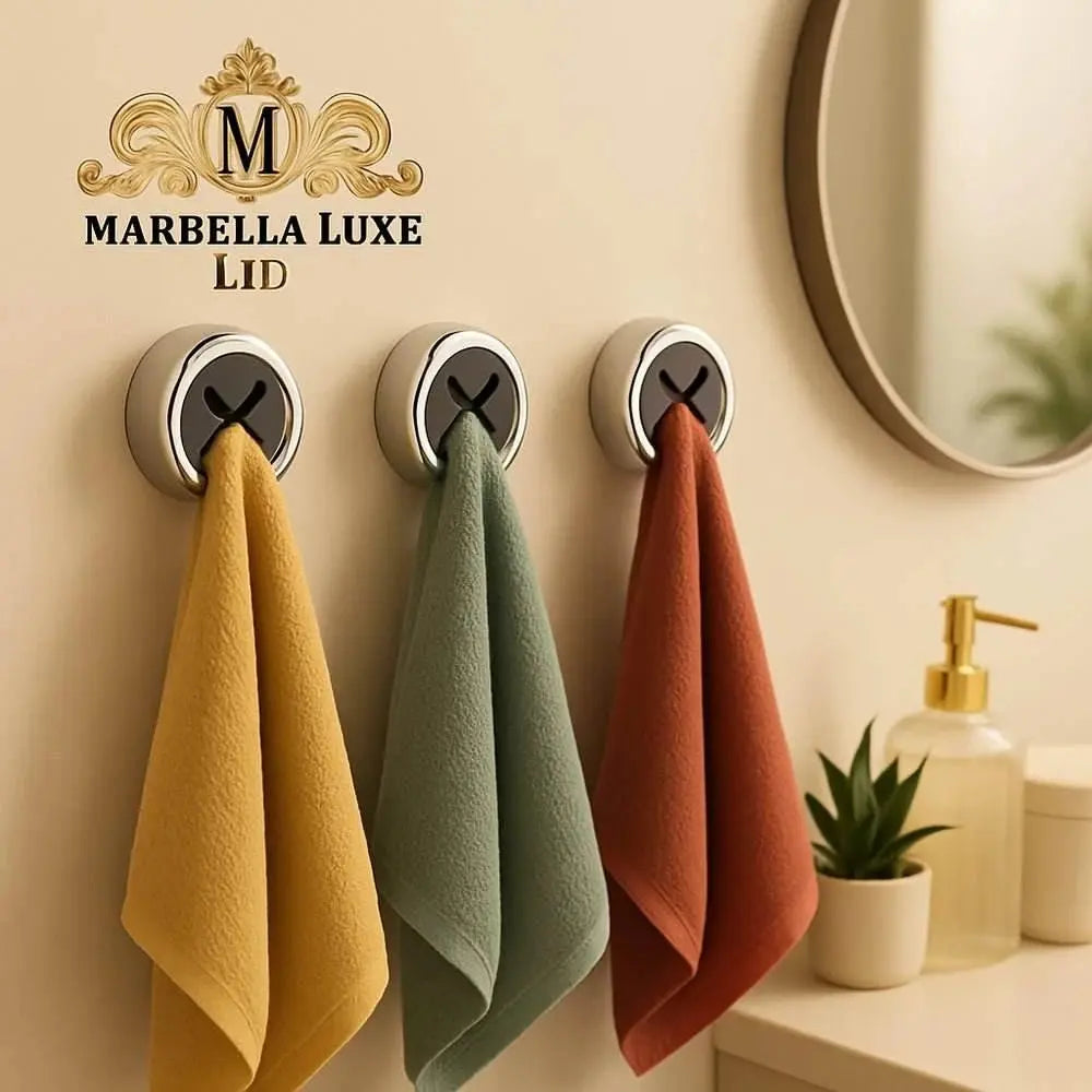 Marbella Luxe Adhesive Towel Holder - Marbella luxe Ltd